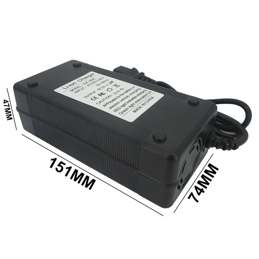 شاحن بطارية ليثيوم أيون 67.2 ف - مراجعة 84V 20A Smart Charger وسعره